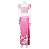 Final Fantasy VII Rebirth 2024 Aerith Pink Beach Skirt Swimsuit Set Outfits Cosplay Costume